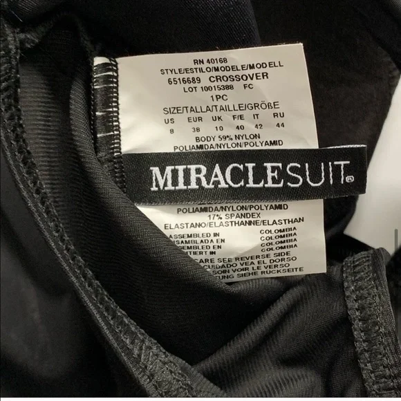 MIRACLESUIT black one piece swimsuit NWOT - Picture 6 of 7